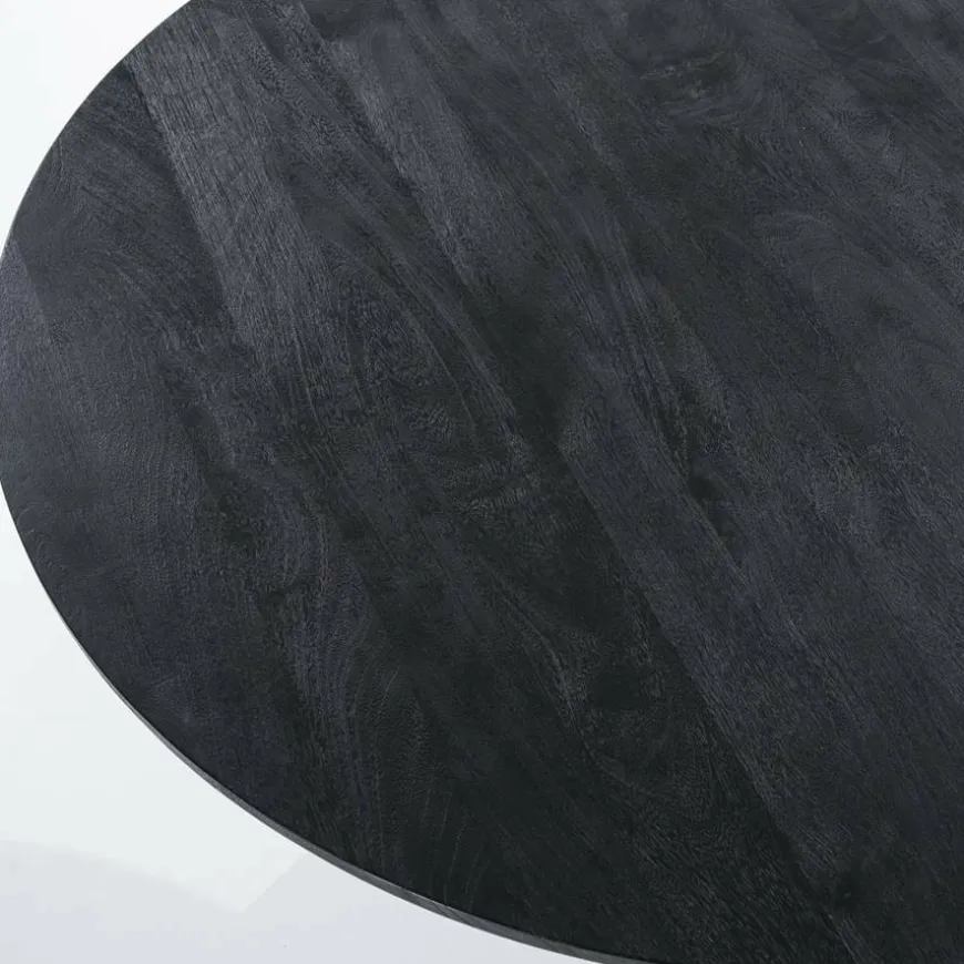 Eleonora Eettafel Aron rond 130 - zwart