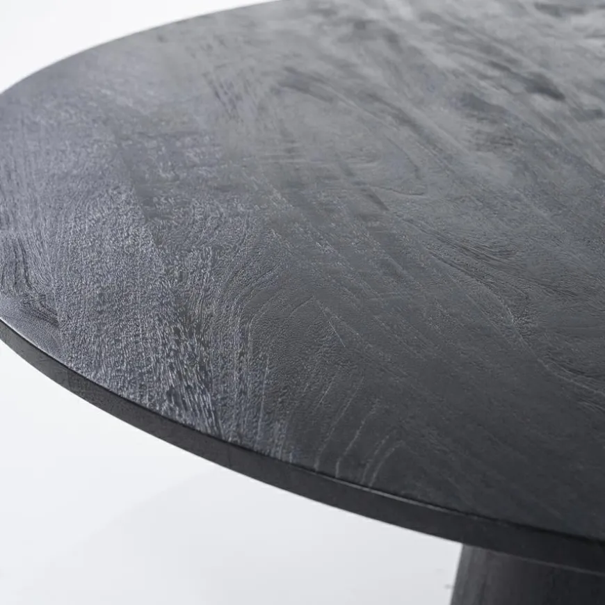 Eleonora Eettafel Aron rond 130 - zwart