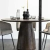 Eleonora Eettafel Aron rond 130 - bruin