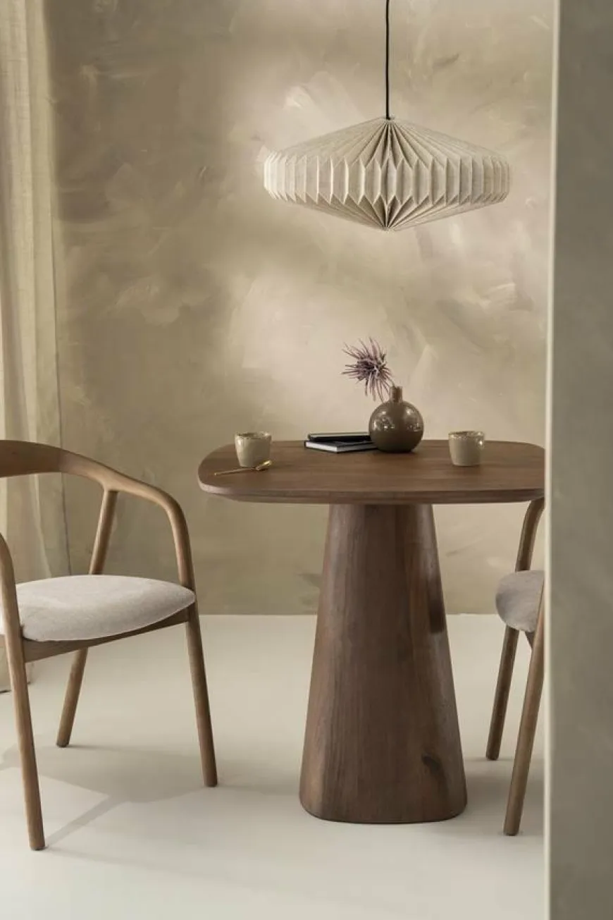 Eleonora Eettafel Aron vierkant 80x80 - lichtbruin