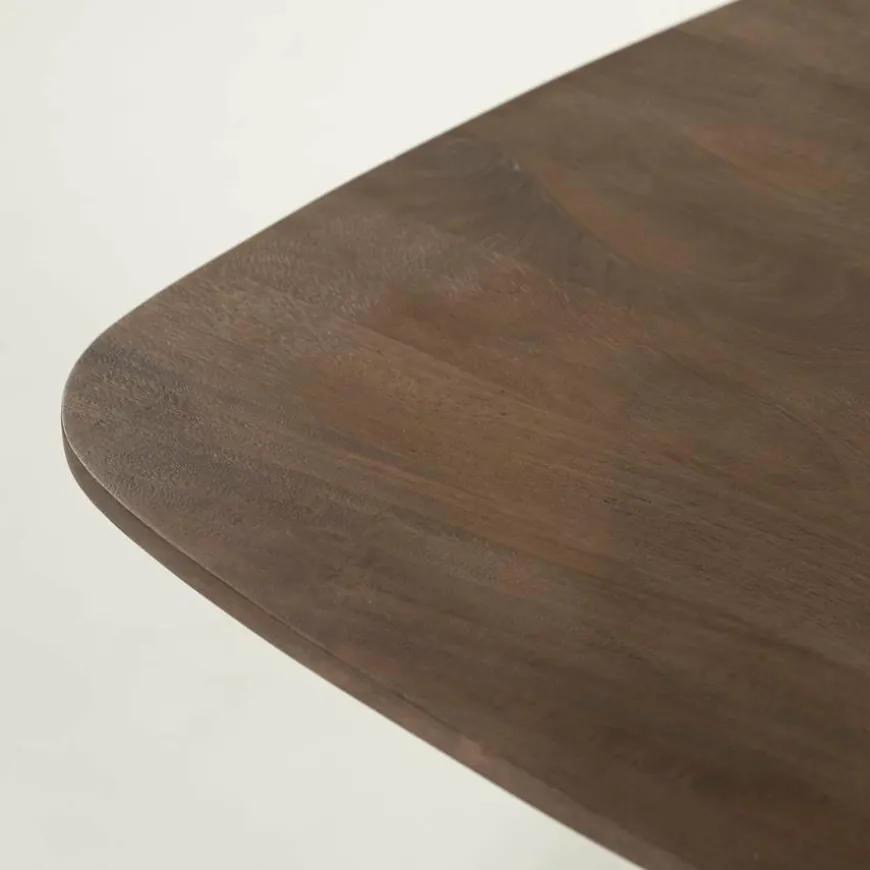 Eleonora Eettafel Aron vierkant 80x80 - lichtbruin