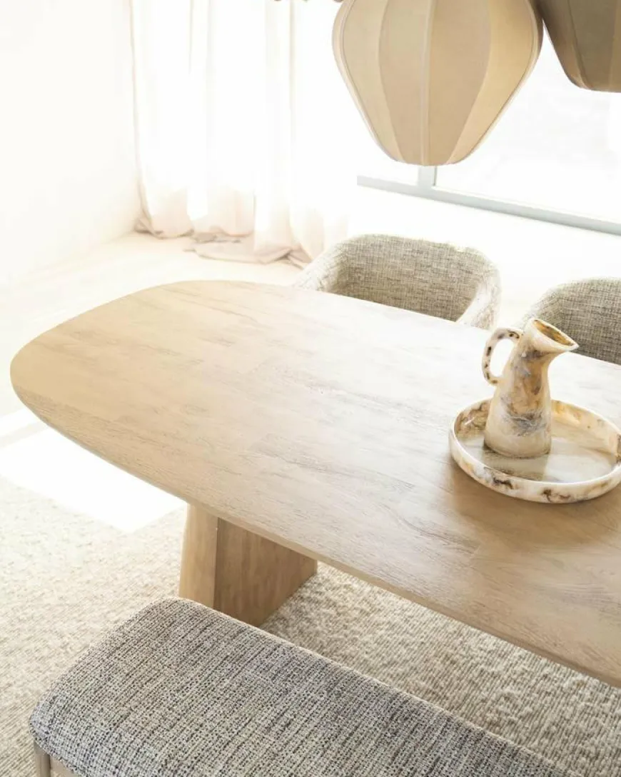 Eleonora Eettafel Lune 300x105 cm - naturel