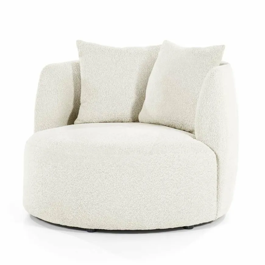 Eleonora Fauteuil Louis met kussen - beige Spark