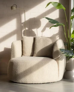 Eleonora Fauteuil Louis met kussen - zand Spark
