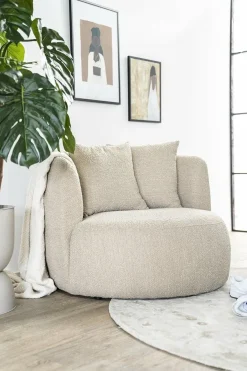 Eleonora Fauteuil Louis met kussen - zand Spark