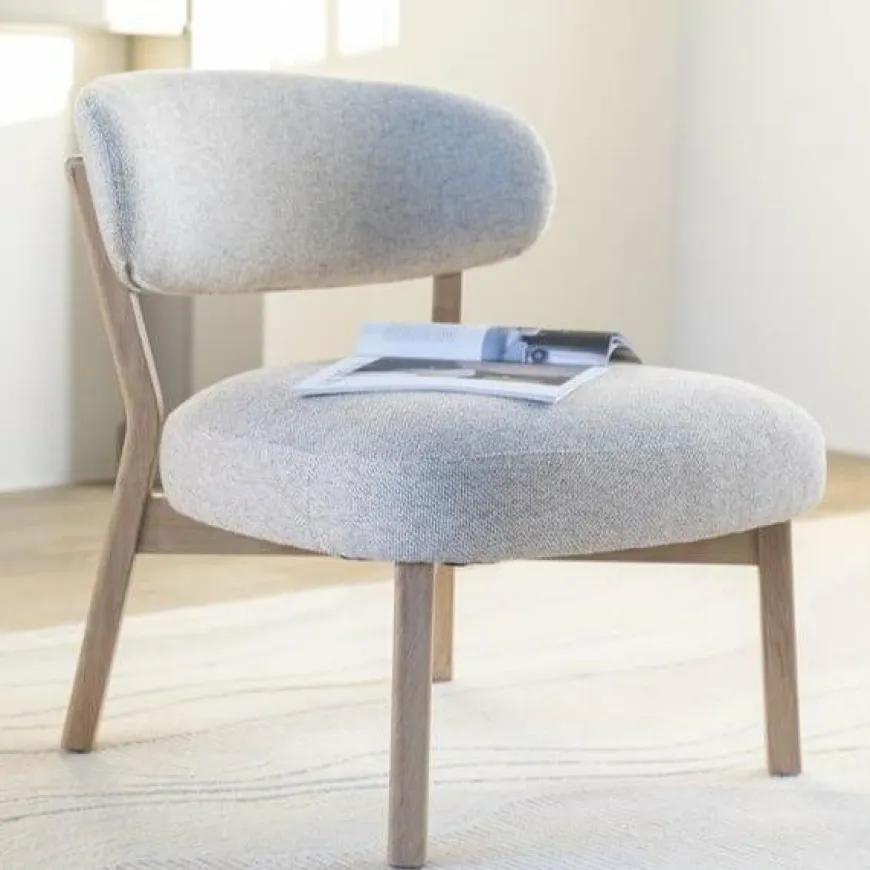 Eleonora Fauteuil Mikky naturel - taupe Moon