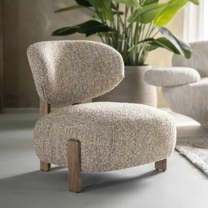 Eleonora Fauteuil Reza bruin - beige Bay