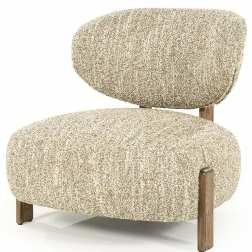 Eleonora Fauteuil Reza bruin - beige Bay
