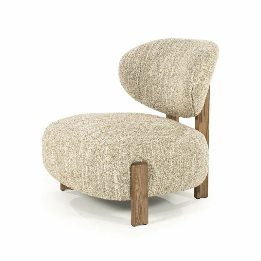 Eleonora Fauteuil Reza bruin - beige Bay