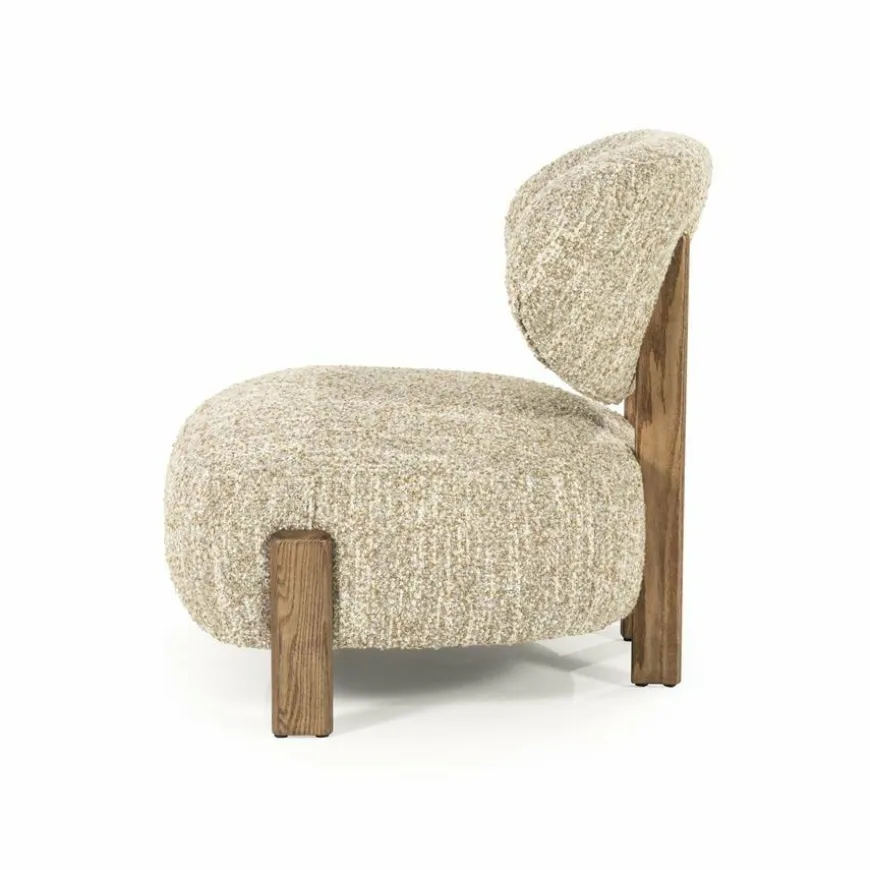 Eleonora Fauteuil Reza bruin - beige Bay