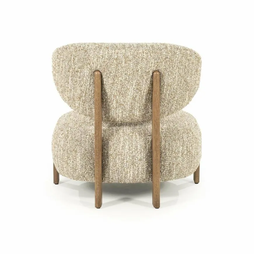 Eleonora Fauteuil Reza bruin - beige Bay