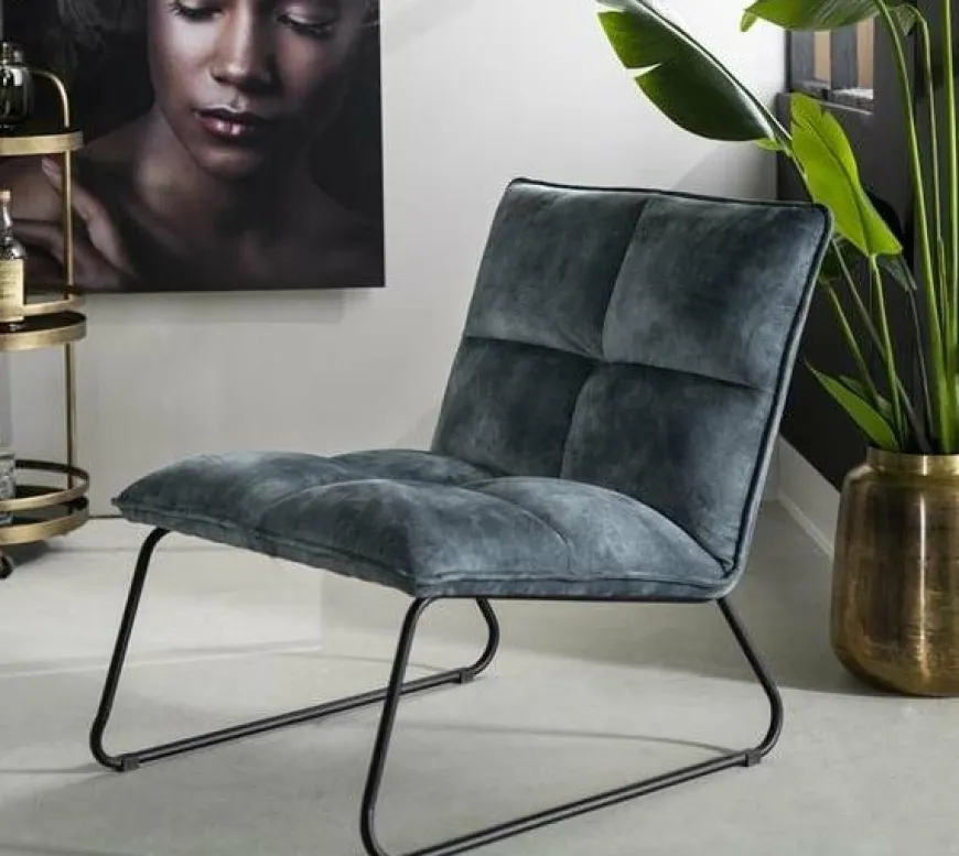 Eleonora Fauteuil Ruby - antraciet of blauw
