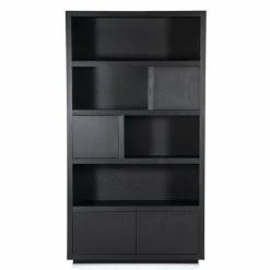 Eleonora Kabinet Helsinki 120x220cm 4-drs. - zwart