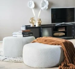 Eleonora Poef Liby groot - beige copenhagen