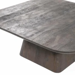 Eleonora Salontafel Aron vierkant 80x80 - bruin