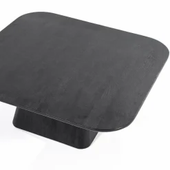Eleonora Salontafel Aron vierkant 80x80 - zwart