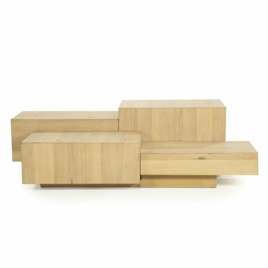 Eleonora Salontafel Quinten rechthoekig - naturel