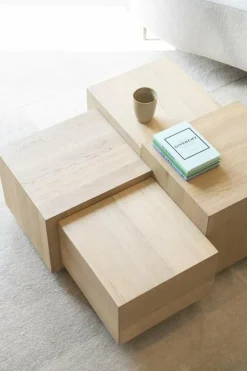 Eleonora Salontafel Quinten vierkant - naturel