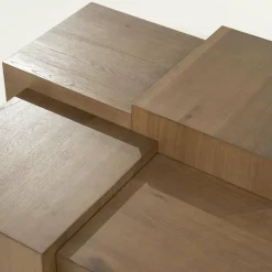 Eleonora Salontafel Quinten vierkant - bruin