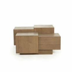 Eleonora Salontafel Quinten vierkant - bruin
