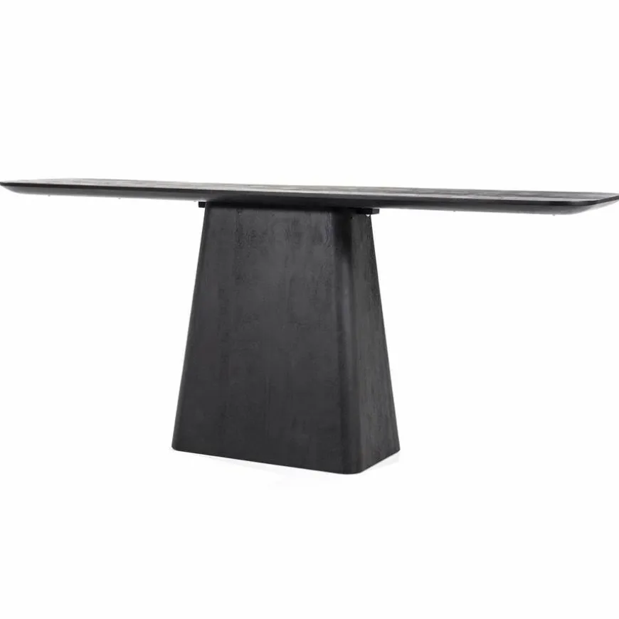 Eleonora Sidetable Aron 180x40 – zwart