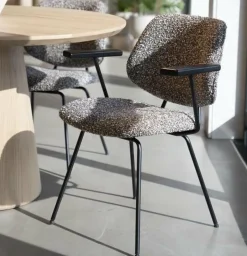 Eleonora Stoel Jon met arml - taupe Maywood