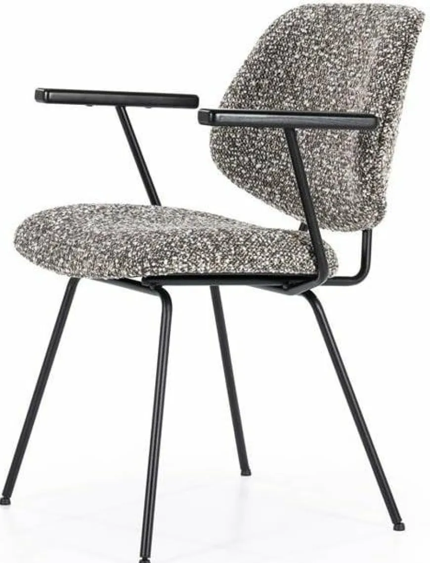 Eleonora Stoel Jon met arml - taupe Maywood