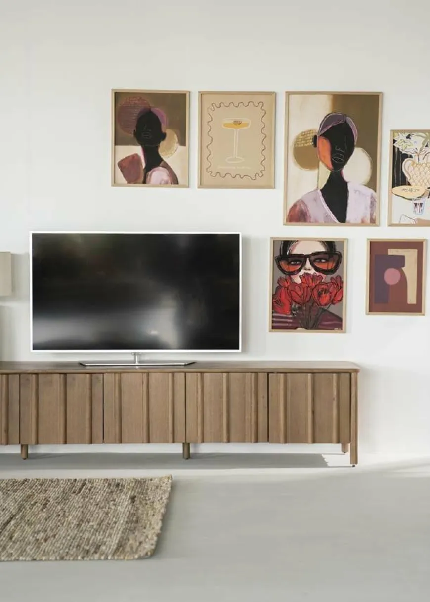 Eleonora TV meubel Jake 6 drs. - bruin