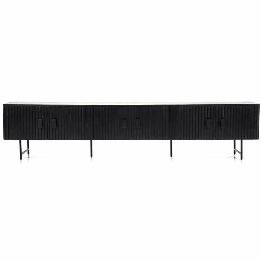 Eleonora TV meubel Remi 6-drs. - zwart