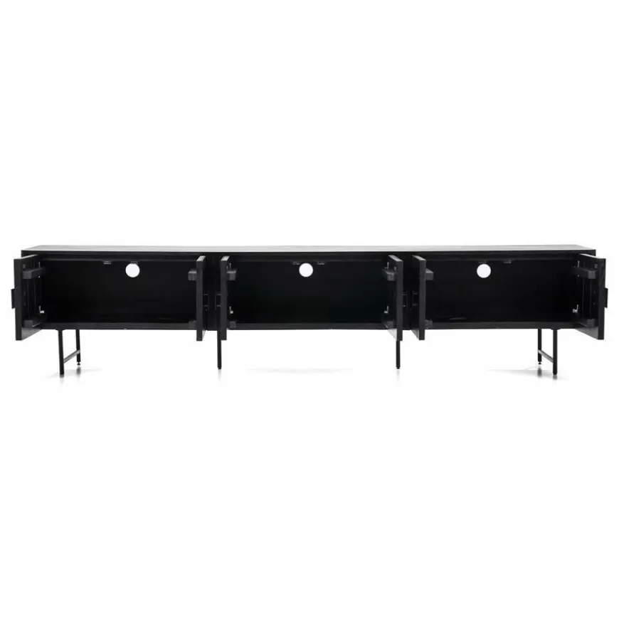 Eleonora TV meubel Remi 6-drs. - zwart