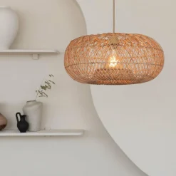 Good&Mojo Hanglamp Arizona bamboe/kap ø50 naturel S