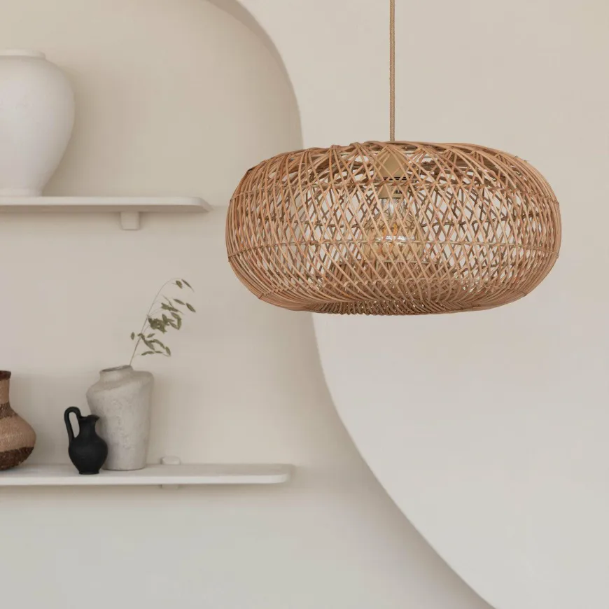 Good&Mojo Hanglamp Arizona bamboe/kap ø50 naturel S