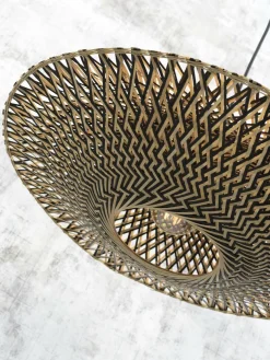 Good&Mojo Hanglamp Bali bamboe 87 x 20 cm zwart/naturel L