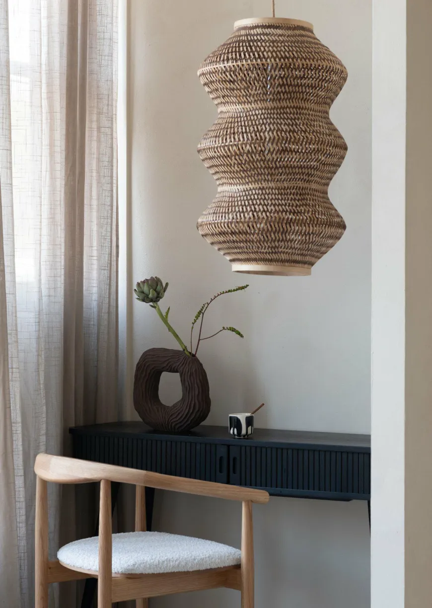 Good&Mojo Hanglamp Barbados bamboe ø40xh.67cm naturel /bruin XL