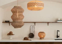 Good&Mojo Hanglamp Barbados bamboe ø40xh.67cm naturel /bruin XL