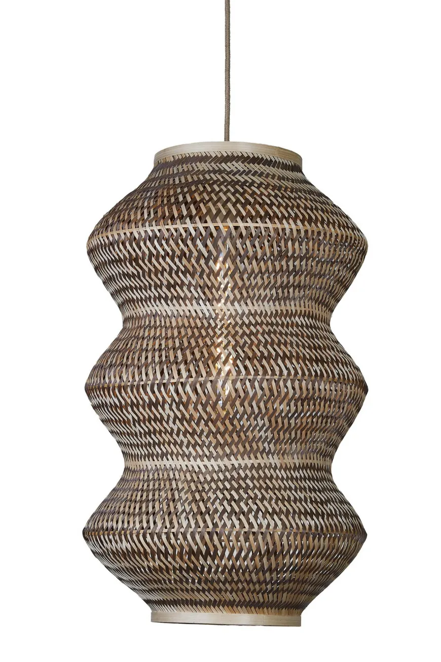 Good&Mojo Hanglamp Barbados bamboe ø40xh.67cm naturel /bruin XL