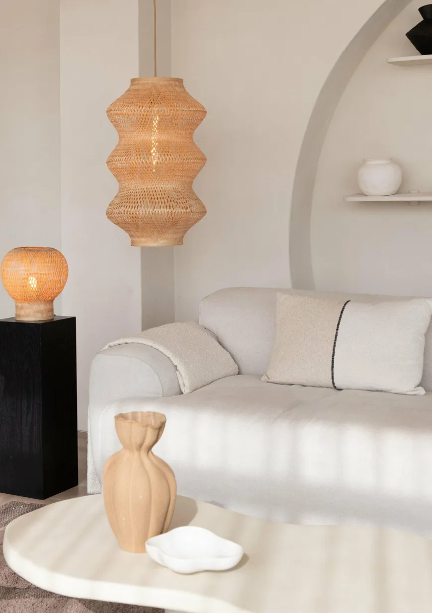 Good&Mojo Hanglamp Barbados bamboe ø40xh.67cm naturel XL