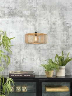 Good&Mojo Hanglamp Bromo bamboe Ø 40 naturel S