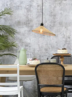 Good&Mojo Hanglamp Bromo bamboe asymm. Ø 40 cm naturel S