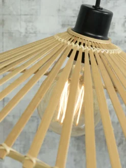 Good&Mojo Hanglamp Bromo bamboe asymm. Ø 40 cm naturel S
