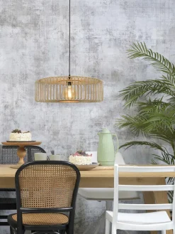 Good&Mojo Hanglamp Bromo bamboe Ø 60 naturel L