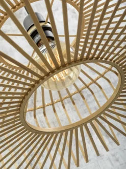Good&Mojo Hanglamp Bromo bamboe Ø 60 naturel L