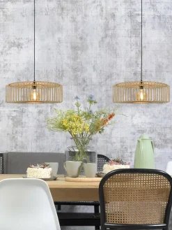 Good&Mojo Hanglamp Bromo bamboe Ø 60 naturel L