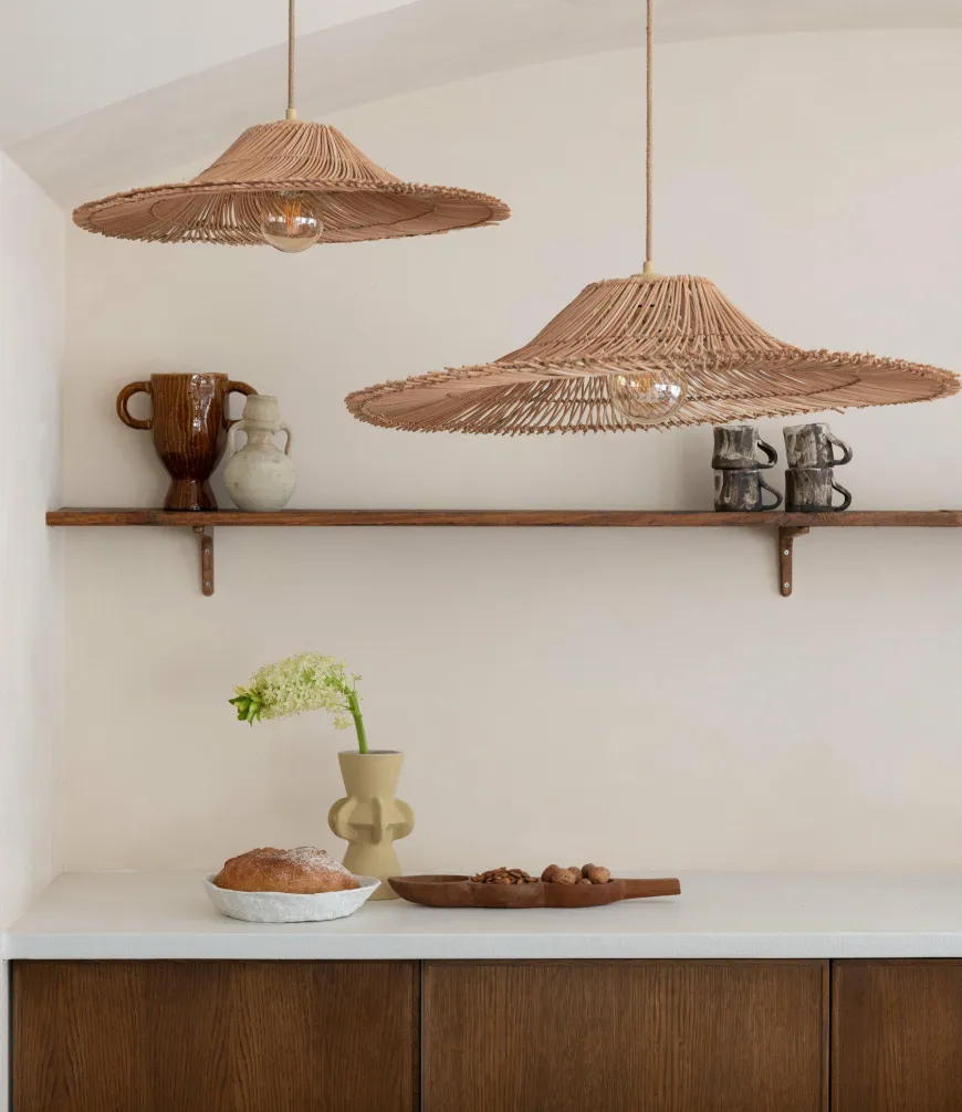 Good&Mojo Hanglamp Cancun rotan ø53 naturel S
