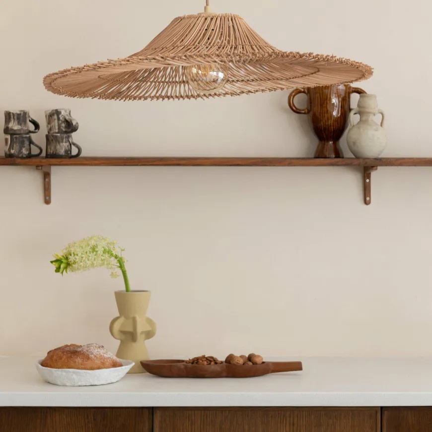 Good&Mojo Hanglamp Cancun rotan ø70 naturel L