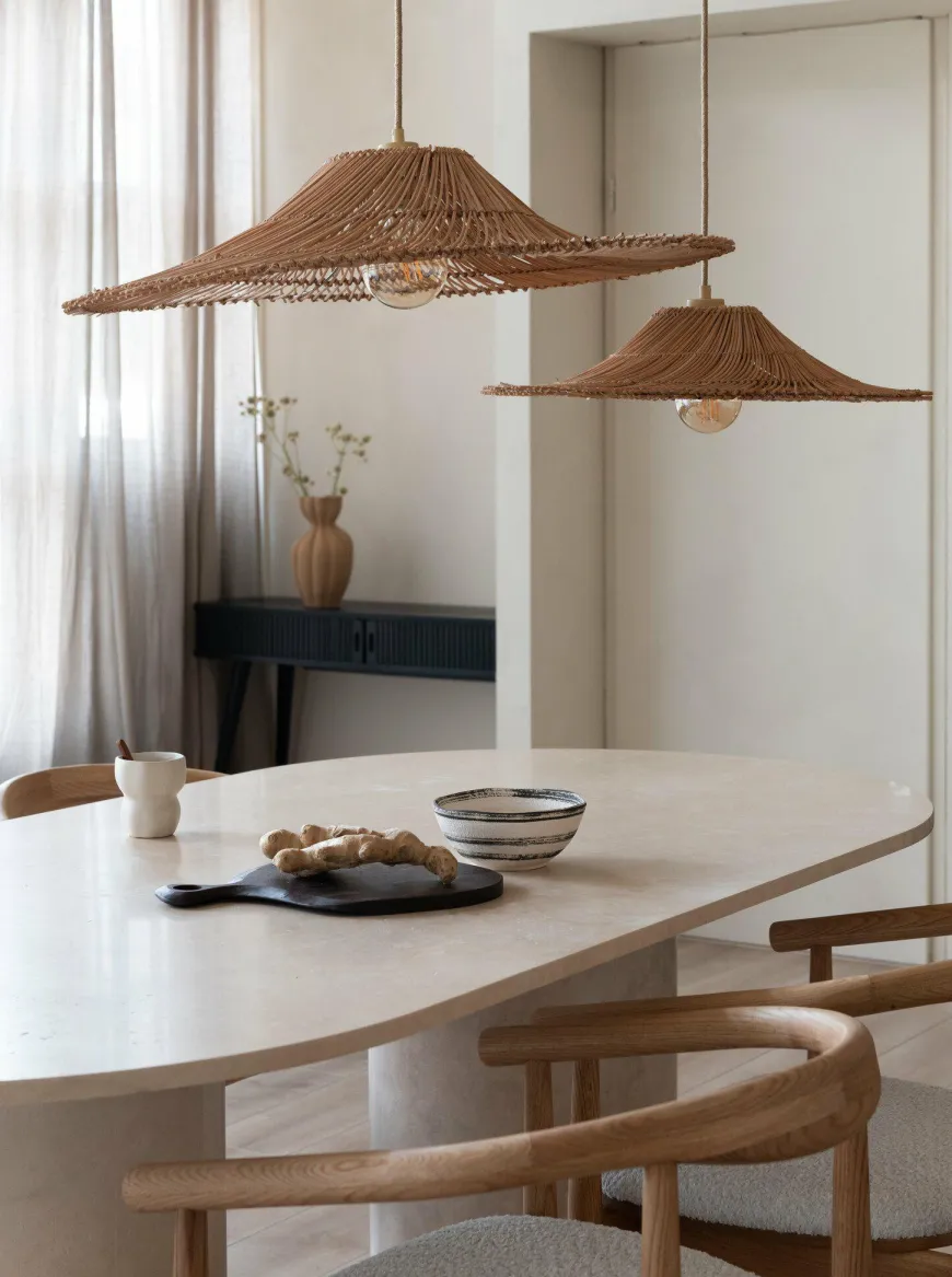 Good&Mojo Hanglamp Cancun rotan ø70 naturel L