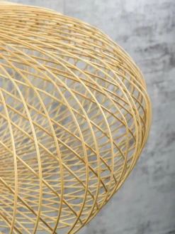 Good&Mojo Hanglamp Cango bamboe ellips dia.60x25cm naturel