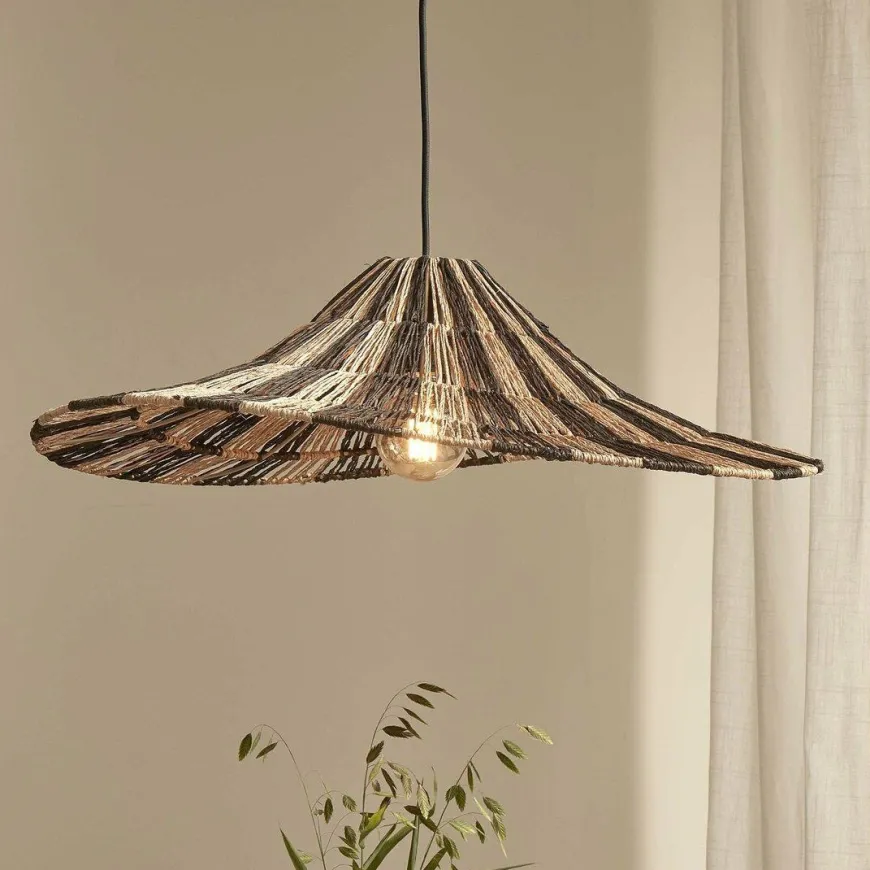 Good&Mojo Hanglamp Cuzco dia.65cm zwart/naturel