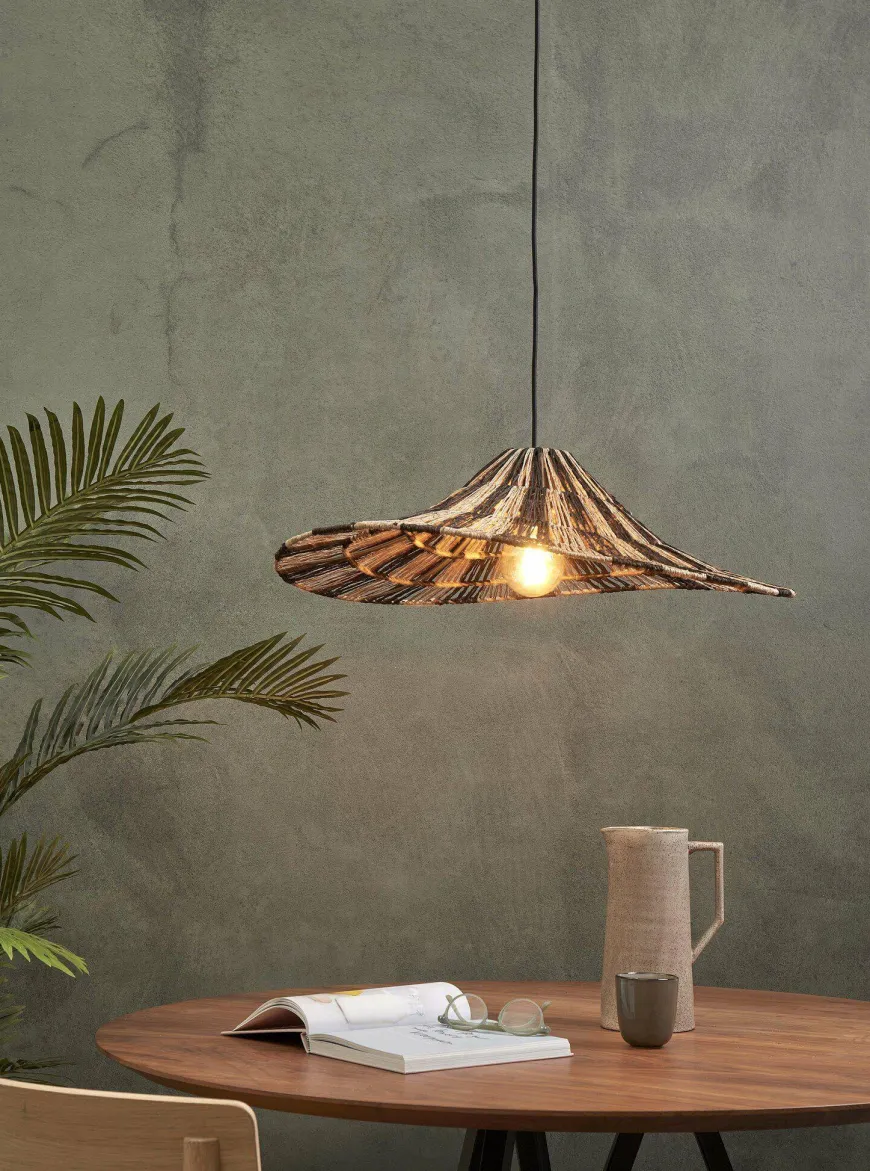 Good&Mojo Hanglamp Cuzco dia.65cm zwart/naturel