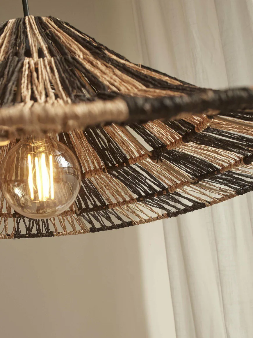Good&Mojo Hanglamp Cuzco dia.65cm zwart/naturel